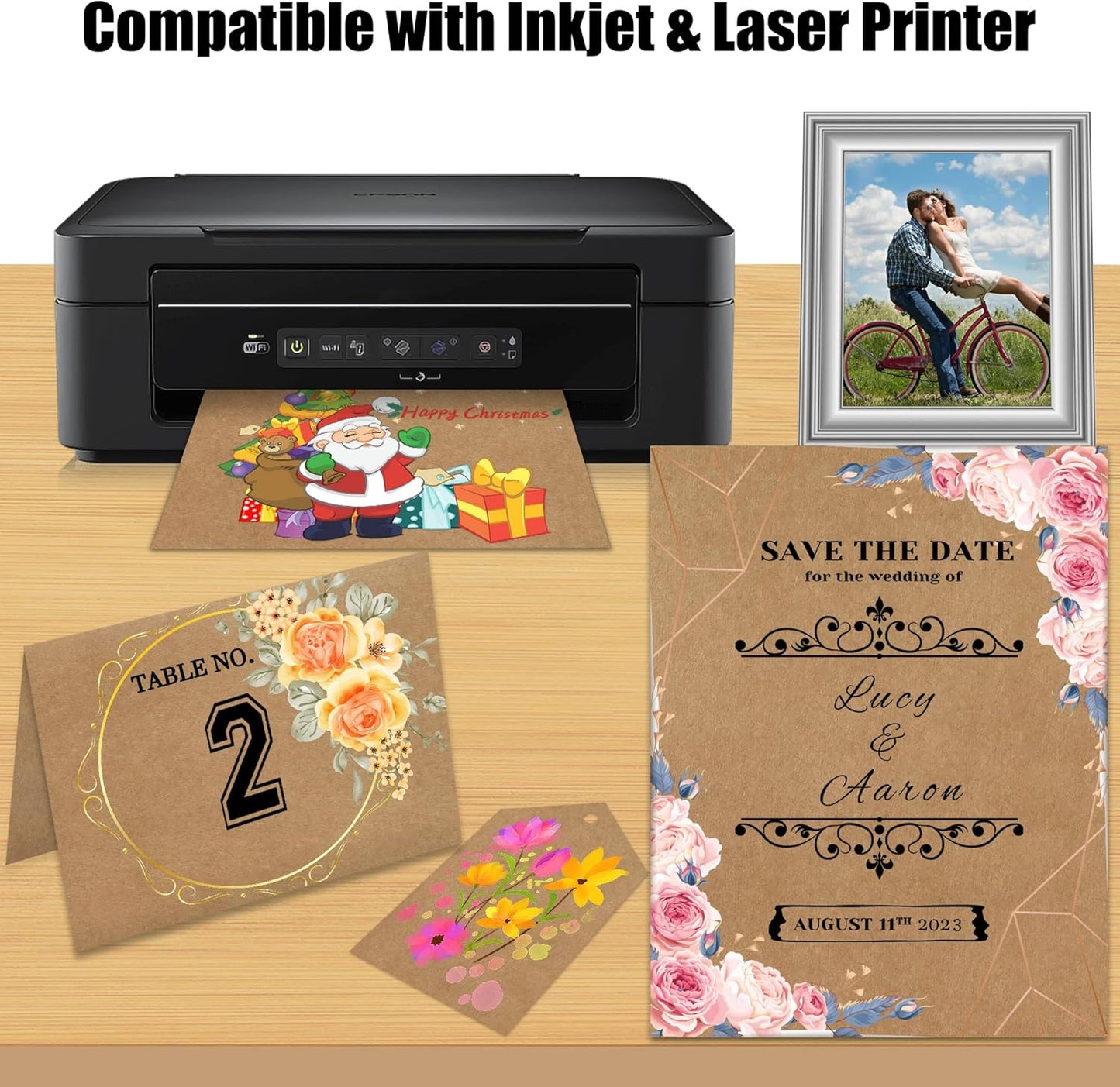 25 Sheets Black Cardstock Paper 8.5'' x 11'', 250gsm/92lb Thick Paper for Scrapbook, Invitations, Printing and DIY Cards