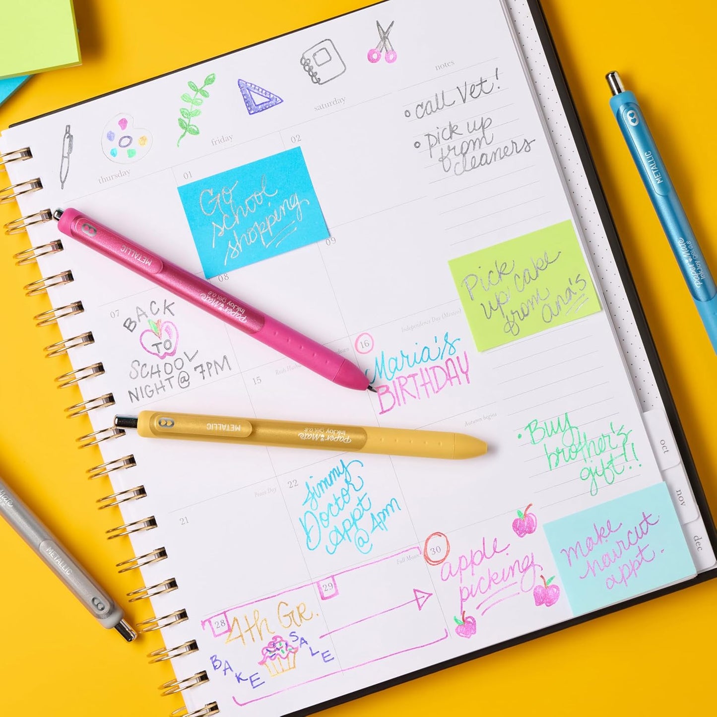 Paper Mate InkJoy Gel Pens Ultimate Pack, Retractable, Featuring Classic, Bright!, and Metallic Inks, Assorted Colors, 30 Count - Writing, Note-Taking, Teacher Supplies, Back to School