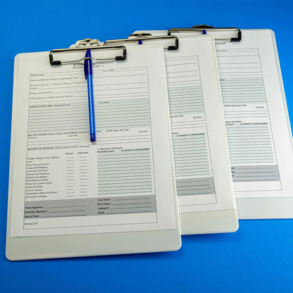 Officemate Recycled Plastic Clipboards, Letter Size, Pearl, Pack of 6 (83087)