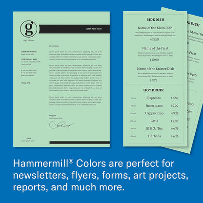 Hammermill Colored Paper, 20lb Pink Printer Paper, 8-1/2 x 11- 1 Ream (500 Sheets) - Made in the USA, Pastel Paper, 103382R