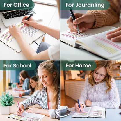 Taja Pretty Lined Journal for Women, Aesthetic Cute Hardcover Leather Journal for Writing, A5 College Ruled Notebook for Work & Note Taking, Perfect for Office School Home, 160 Pages, Meadow Flowers