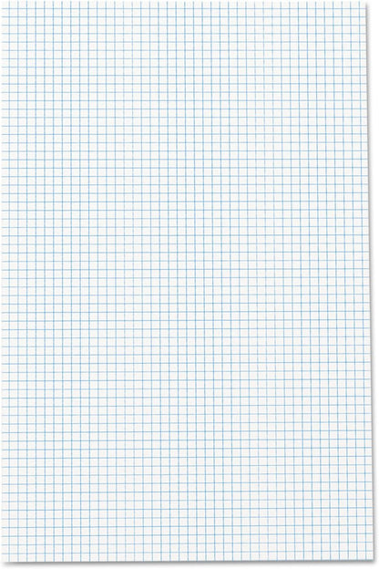 Ampad Quadrille Double Sided Pad, 11 x 17, White, 4x4 Quad Rule, 50 Sheets, 1 Pad (22-037)