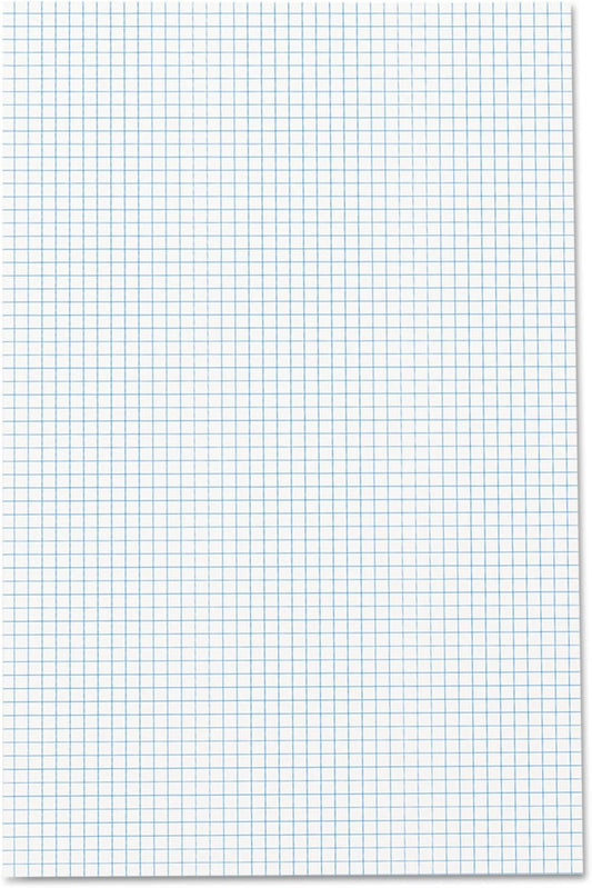 Ampad Quadrille Double Sided Pad, 11 x 17, White, 4x4 Quad Rule, 50 Sheets, 1 Pad (22-037)