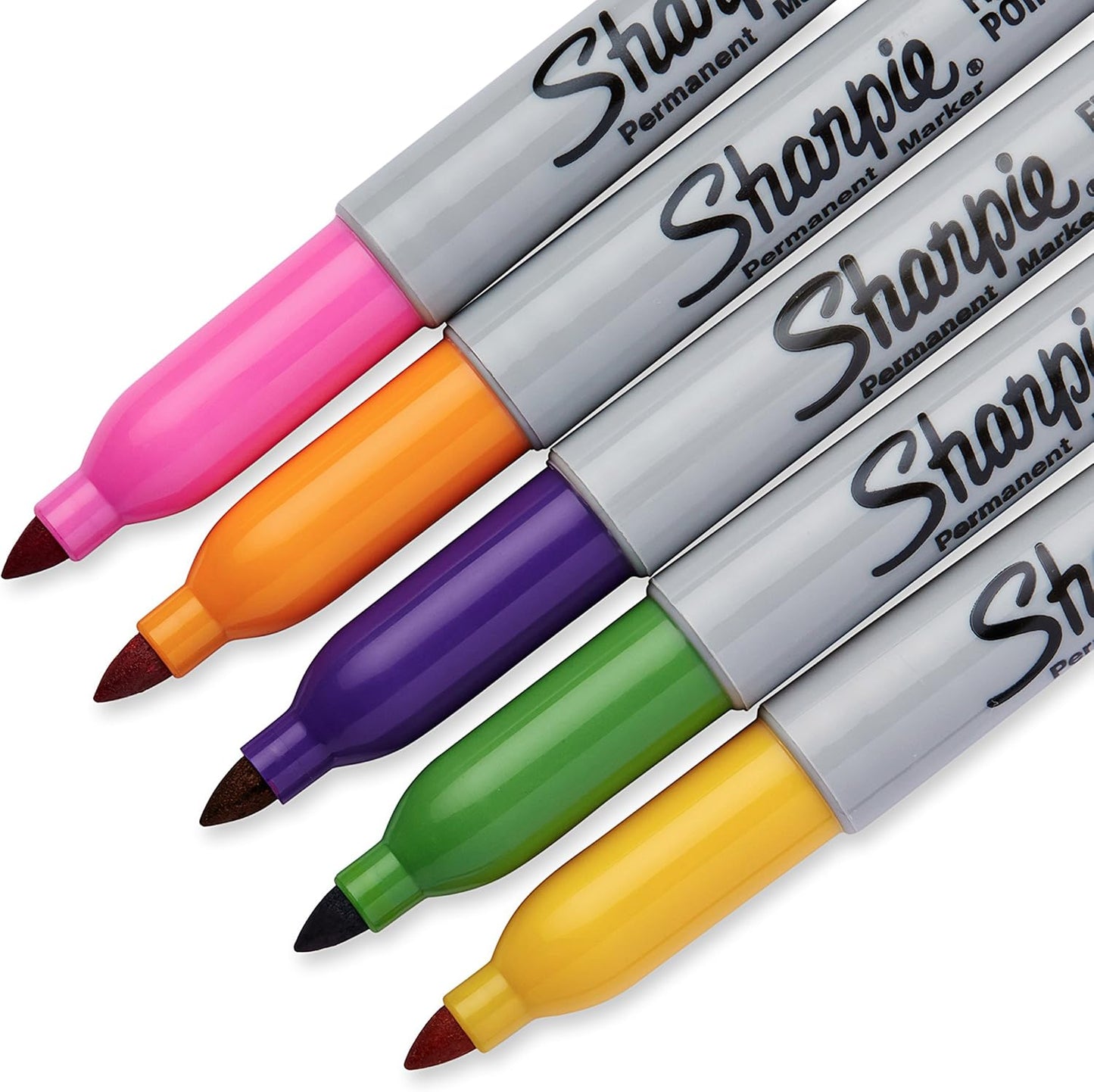 Sharpie Permanent Markers | Fine Point for Bold Details | BlackBlueRed and Green Ink Colours | 4 Marker Pens