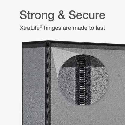 Oxford Ring Binders, 1.5" Round Ring Binders, View Binder, Covers on 3 Sides, XtraLife Hinge, Non-Stick, PVC-Free, White, 350 Sheet Capacity (1002547)