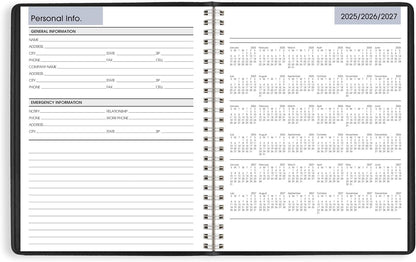 AT-A-GLANCE 2026 Appointment Book Planner, Weekly, 5" x 8", Small, DayMinder, Black (G2000026)
