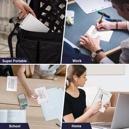 ViVin Legal Pads 8.5 x 11 Inch, Wide Ruled Note Pads, 12 Pack, 50 Sheet/Pad, Perforated Writing Pads, Notepads for Office Home School, 600 Sheets, White Paper