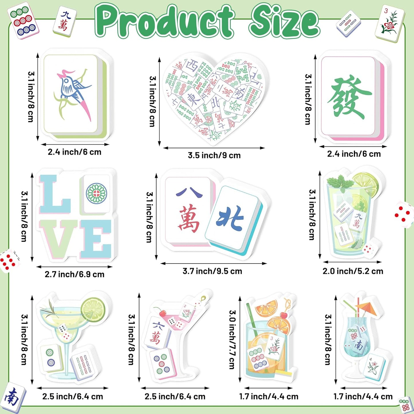 CJiangpo 30Pcs Marshmallow Sticky Notes Pads, 600 Sheets Cute Self Stick Notepad Memo Pads Funny Cartoon Page Marker Classroom Rewards Camping Themed Gift