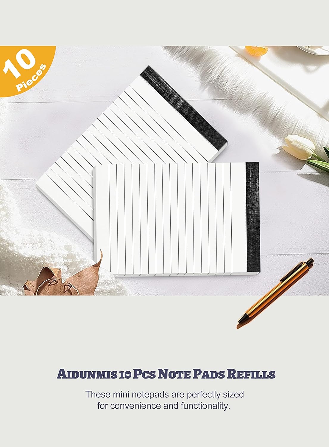 6 Pack Small Notepads Refills Memo Pads 3 x 5 Inch Lined Writing Note Pads with 30 Sheets Note Pad Paper in Each Pad Mini Pocket Notebook Refills for Taking Notes and Reminders Organization Planning