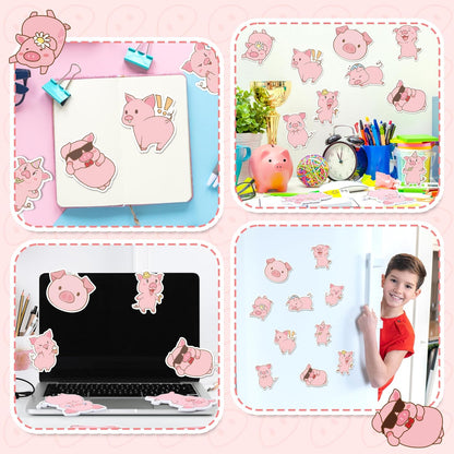 CJiangpo 30Pcs Marshmallow Sticky Notes Pads, 600 Sheets Cute Self Stick Notepad Memo Pads Funny Cartoon Page Marker Classroom Rewards Camping Themed Gift