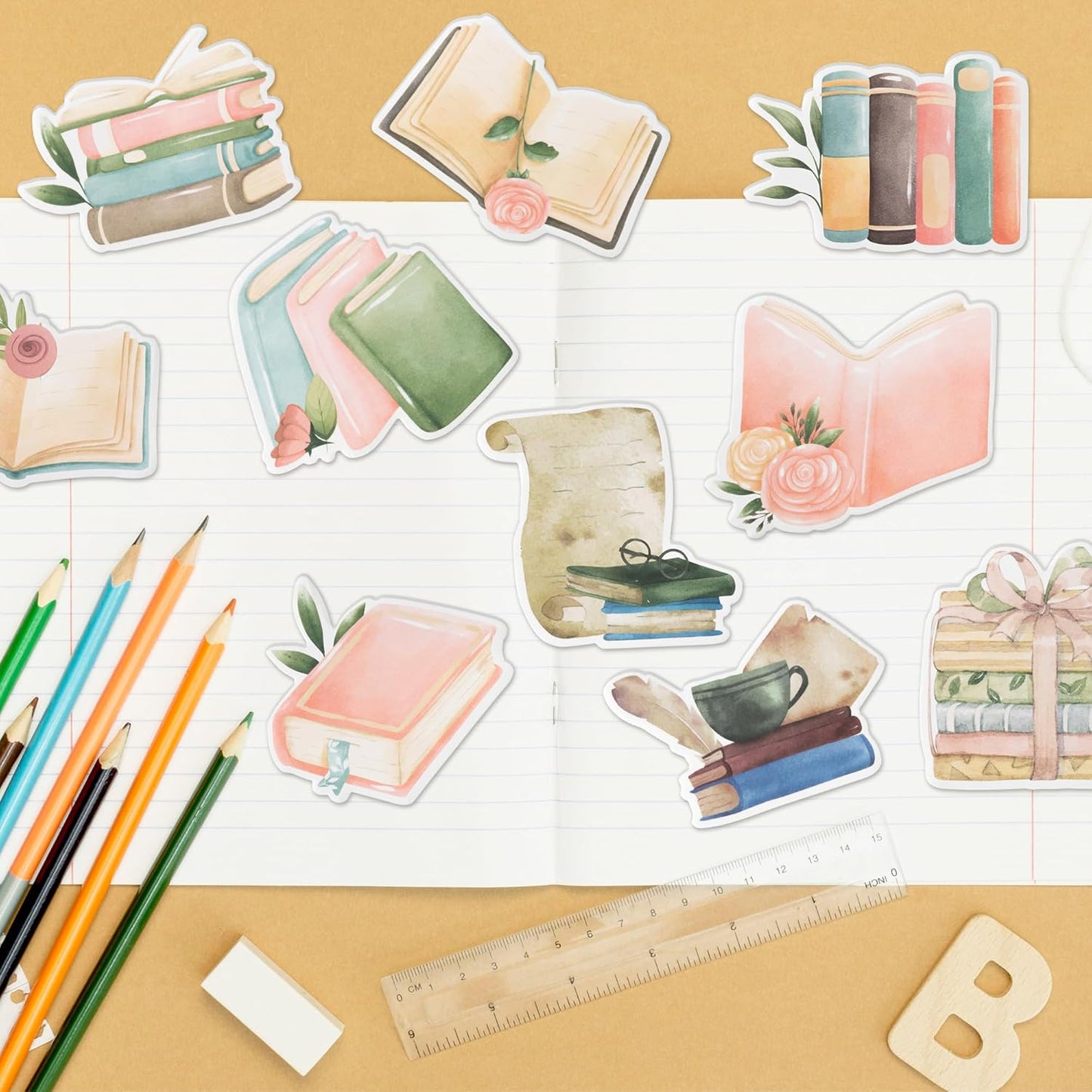 Xqumoi 30 Pack Teacher Sticky Notes - Funny Coffee Cup Self Sticky Notepads Writing Memo Pads for Teacher Appreciation Back to School Office Supplies Coffee Lover Gift Party Favors Goodies Bag Fillers