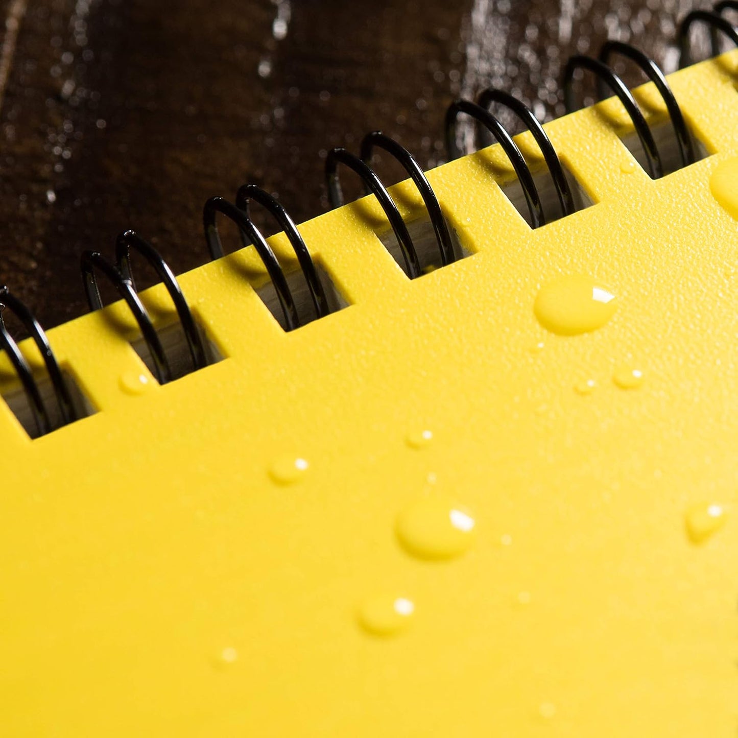 Rite in the Rain Weatherproof Top Spiral Notebook, 3" x 5", Black Cover, Universal Pattern, 3 Pack (No. 735-3X)