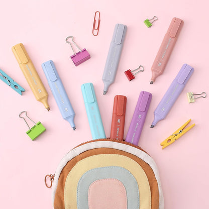 Mr. Pen- Pastel Highlighters, 8 Pack, Highlighters with Firm Chisel Tip, Quick Dry & Non-Toxic, No Bleed on Standard Paper, Ideal for Highlighting, Underlining, Journaling & Coloring