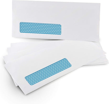 Aimoh 500#10 Single Left Window SELF Seal Security Envelopes - Super Strong Quick-Seal Self Sealing Closure, Security Tinted, Size 4-1/8 x 9-1/2 Inches, 24 LB - 500 Count (35210)