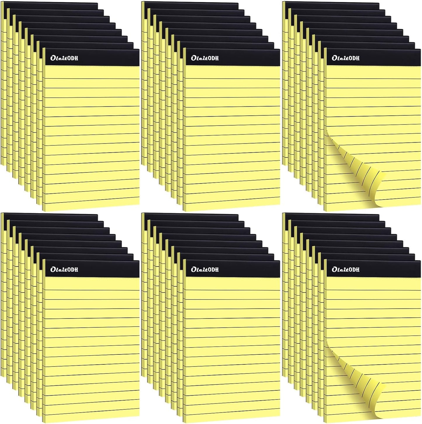 Note Pads 4x6, 36 Pack Small NotePads, Server Pads, Scratch Pads 4x6, Memo Pads White Paper, 50 Sheets per Blank Note Pads 4 x 6, Mini Writing Pads Pocket Notepads for Office School Home Supplies