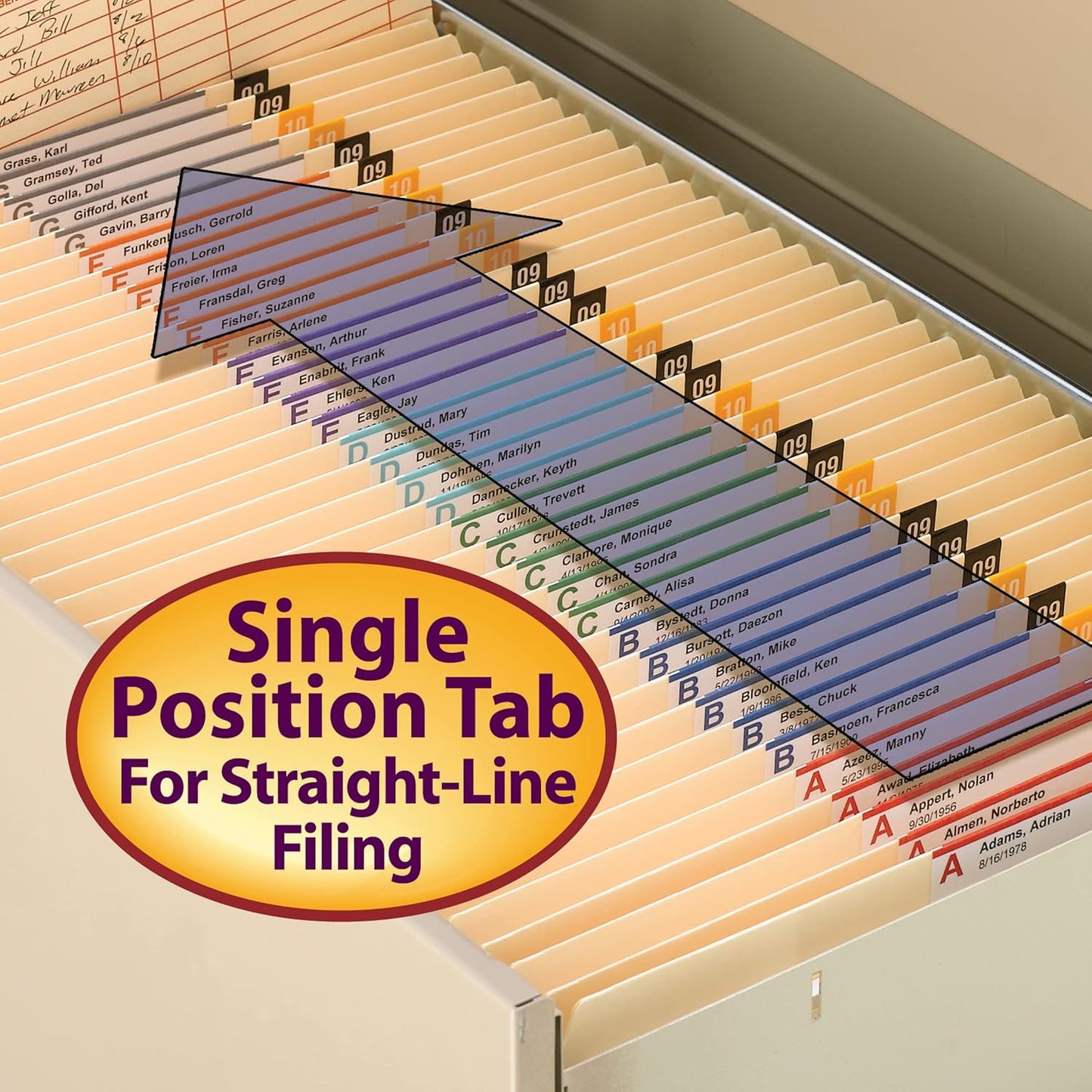 Smead File Folder, Reinforced Straight-Cut Tab (Not Undercut), Letter Size, Manila, 100 per Box (10310)