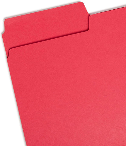 Smead SuperTab Heavyweight File Folder, Oversized 1/3-Cut Tab, Letter Size, Manila, 50 Per Box (10401)
