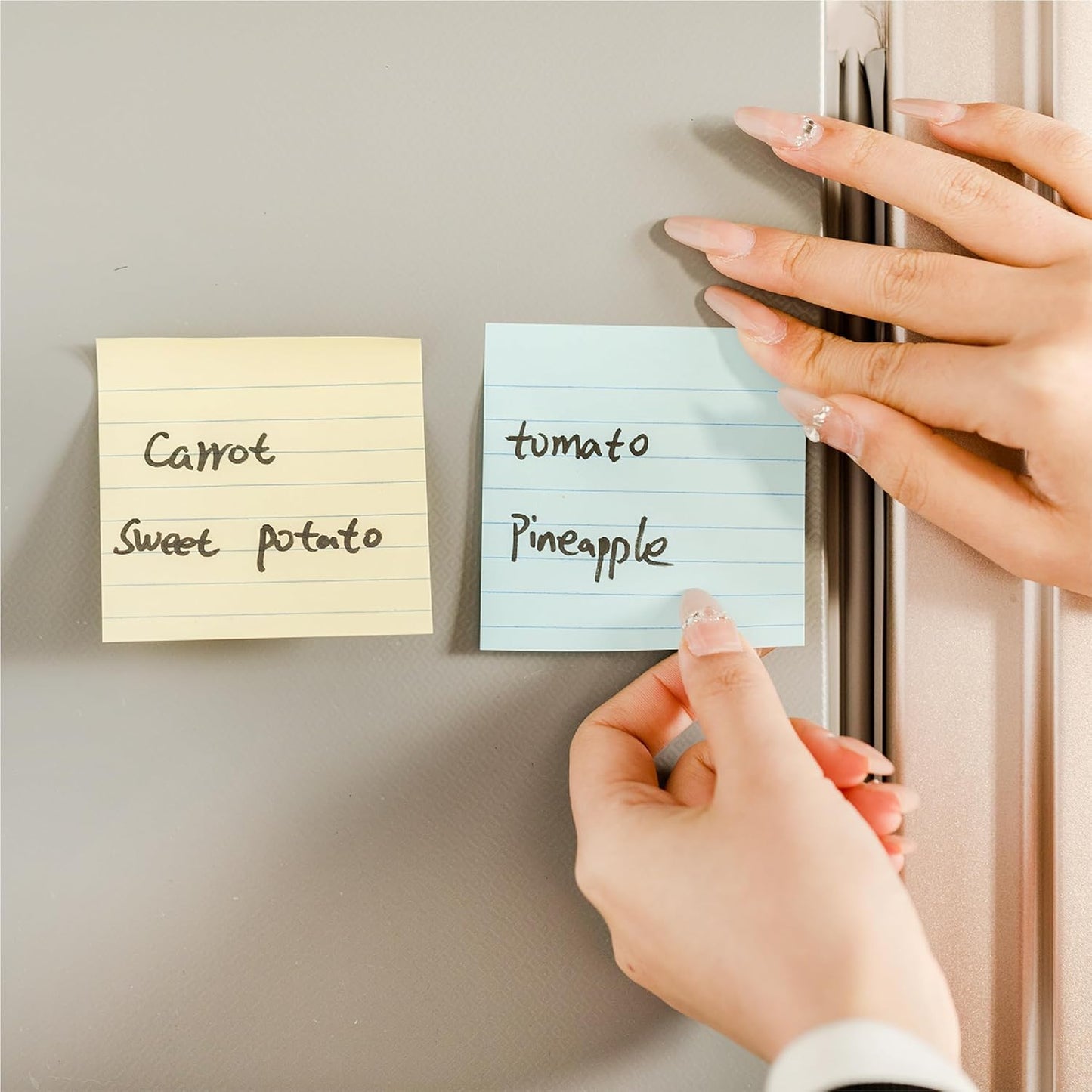 Mr. Pen- Lined Sticky Notes, 3" x 3", 12 Pads, 60 Sheets/Pad, Morandi Color, Bulk Sticky Notes with Lines, Ruled Post Stickies, Memo Pads, Self-Stick Note Pad for Office, School, Home, Study