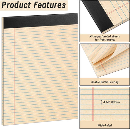 Note Pads 4x6, 36 Pack Small NotePads, Server Pads, Scratch Pads 4x6, Memo Pads White Paper, 50 Sheets per Blank Note Pads 4 x 6, Mini Writing Pads Pocket Notepads for Office School Home Supplies