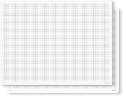 Notsu Graph Notepads 11 x 17 inch | Large Graphing Double Sided Drafting Pads with 1/4" Quad Grid Premium Thick Paper 120gsm