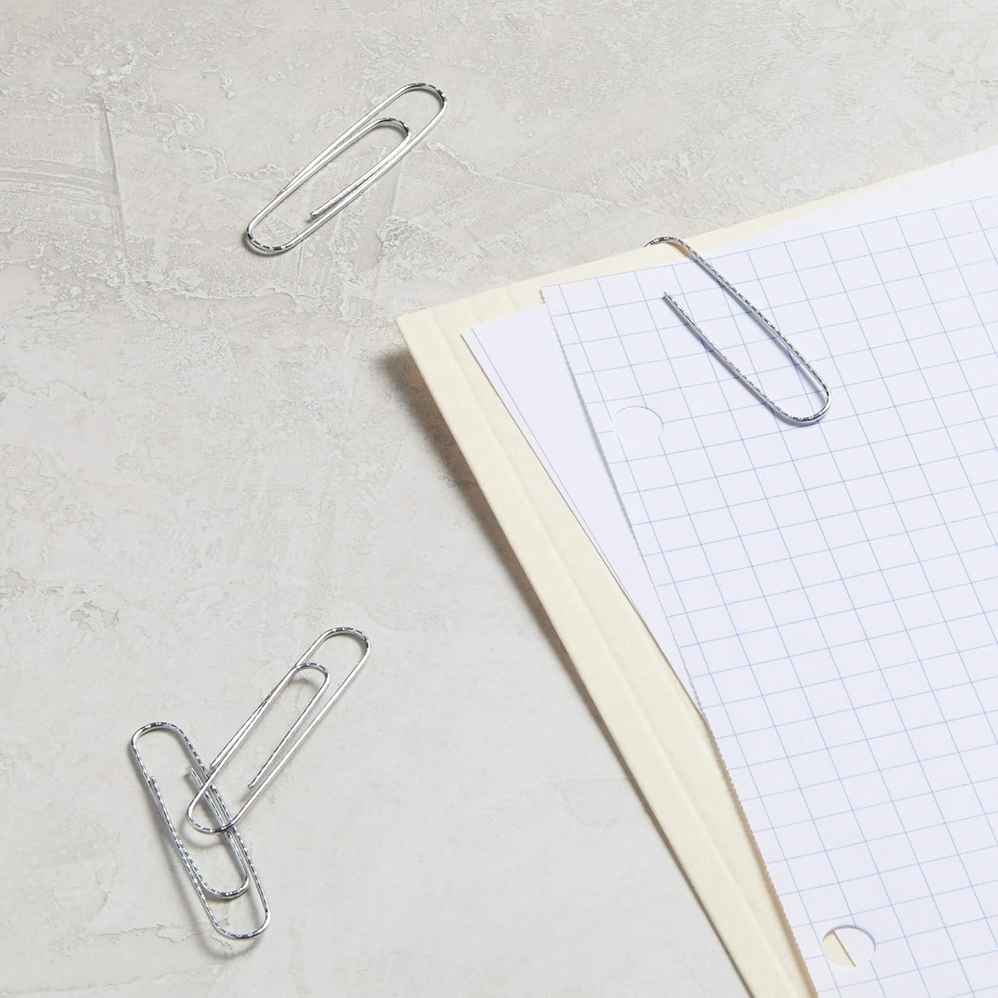 Amazon Basics No. 1 Paper Clips, Smooth, 1000 Count (10 Pack of 100), Silver