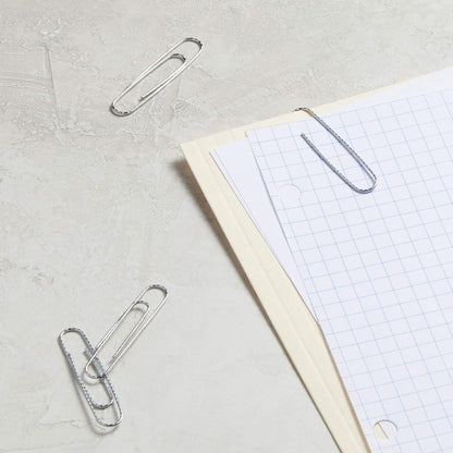 Amazon Basics No. 1 Paper Clips, Smooth, 1000 Count (10 Pack of 100), Silver