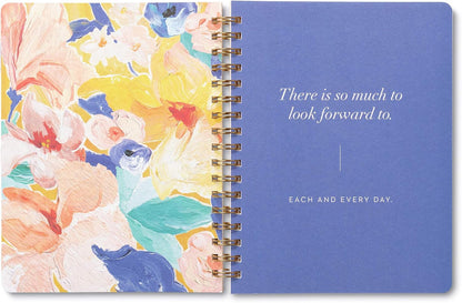 Compendium Spiral Notebook – Expect the Best Things to Happen Today – A Designer Spiral Notebook with 192 Lined Pages, College Ruled, 7.0" W x 9.25" H