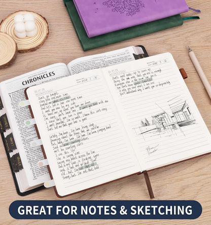 Lined Journal Notebook for Women Men, A5 Hardcover Leather Journals for Writing, 200 Pages Thick Paper, Daily Journal Notebook for Work, School, Note Taking, Business, Travel, College Ruled