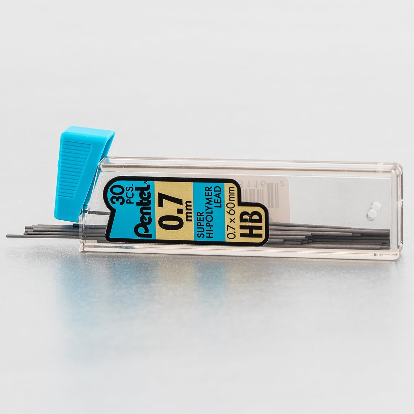 Pentel Super Hi-Polymer Lead Refill 0.7 mm Medium, HB, 30 Pieces of Lead (C27BPHB-K6)
