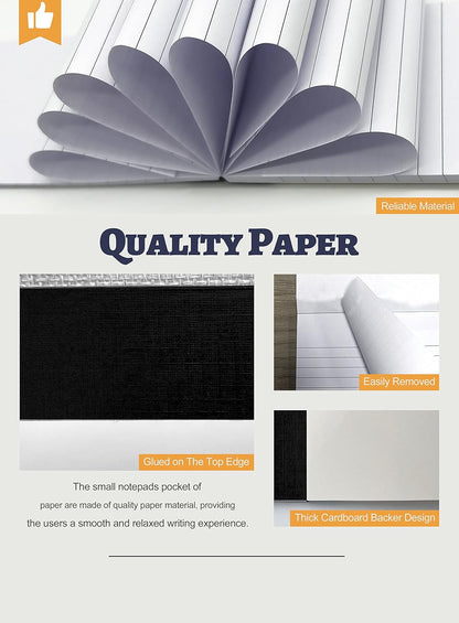10 Pack Small Note Pads 3x5 Lined Writing Pads Mini Notepads Small Pads of Paper 3x5 With 30 Sheets per Notepad 80Gsm Paper Pads Mini Legal Pads 3x5 Inch Pocket Notebook for Taking Notes and Reminders