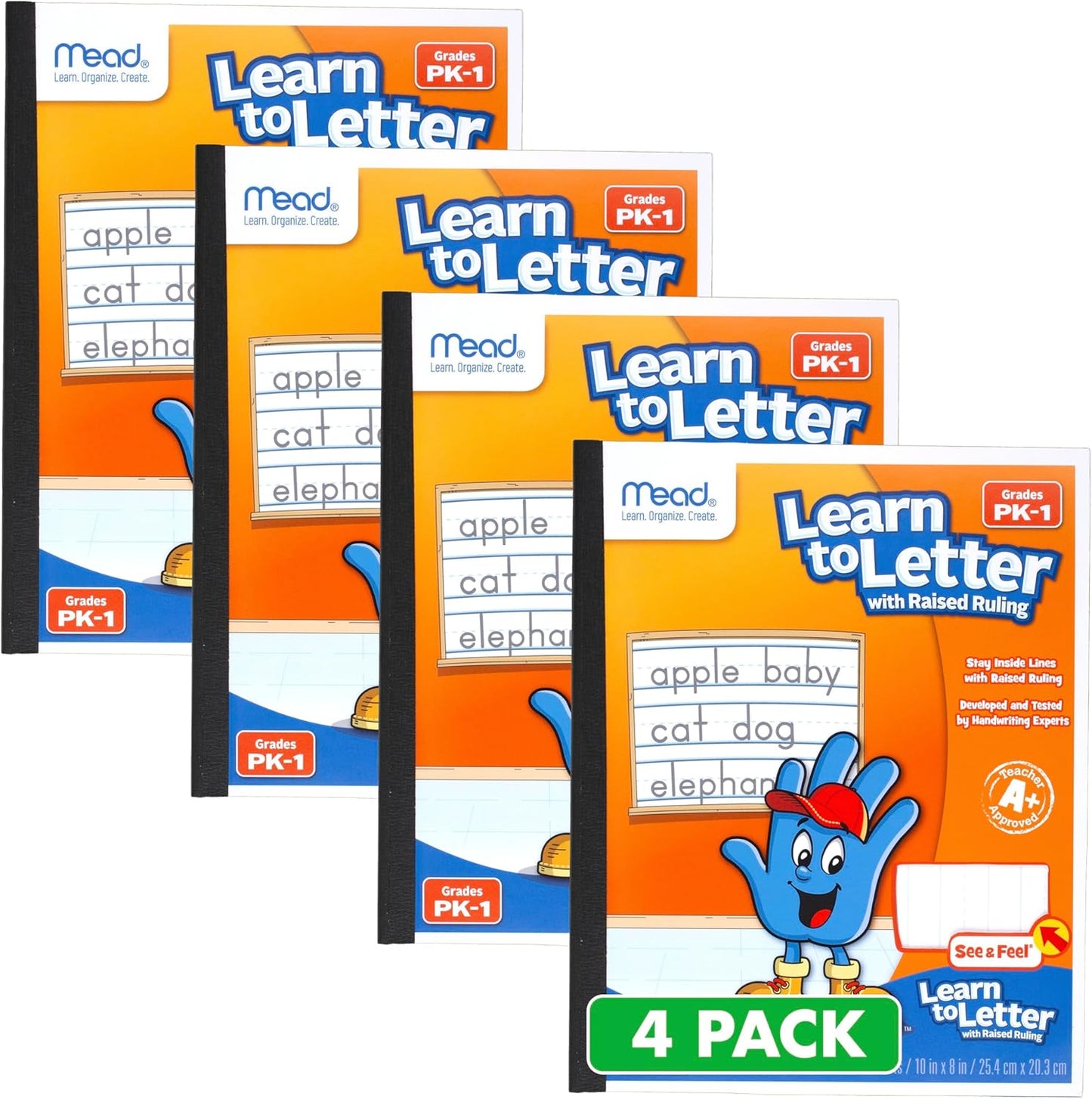 Mead Primary Composition Book, Primary Ruled Journal, Grades K-2, 7-1/2" x 9-3/4", 100 Sheets, Blue Marble (09902)