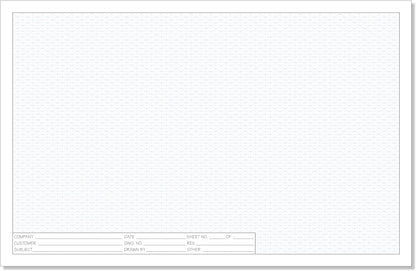 Printlink 11"x 8 1/2" Engineering Graph Paper Pads (2-Pack) – 1/4" Blue Grid Drafting Sheets with Title Block – 50 Sheets Per Pad for Blueprints, Technical Drawing & Design