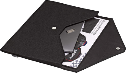 Smead Soft Touch Cloth Expanding File, 2" Expansion, Magnetic Closure, Tabloid Size, Gray (70924)
