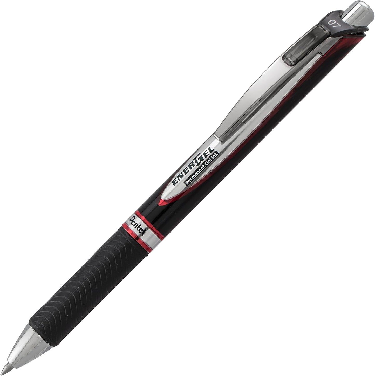 Pentel EnerGel Permanent Gel Ink Rollerball Pen, Black, 3 Pack (BLP77BP3A)