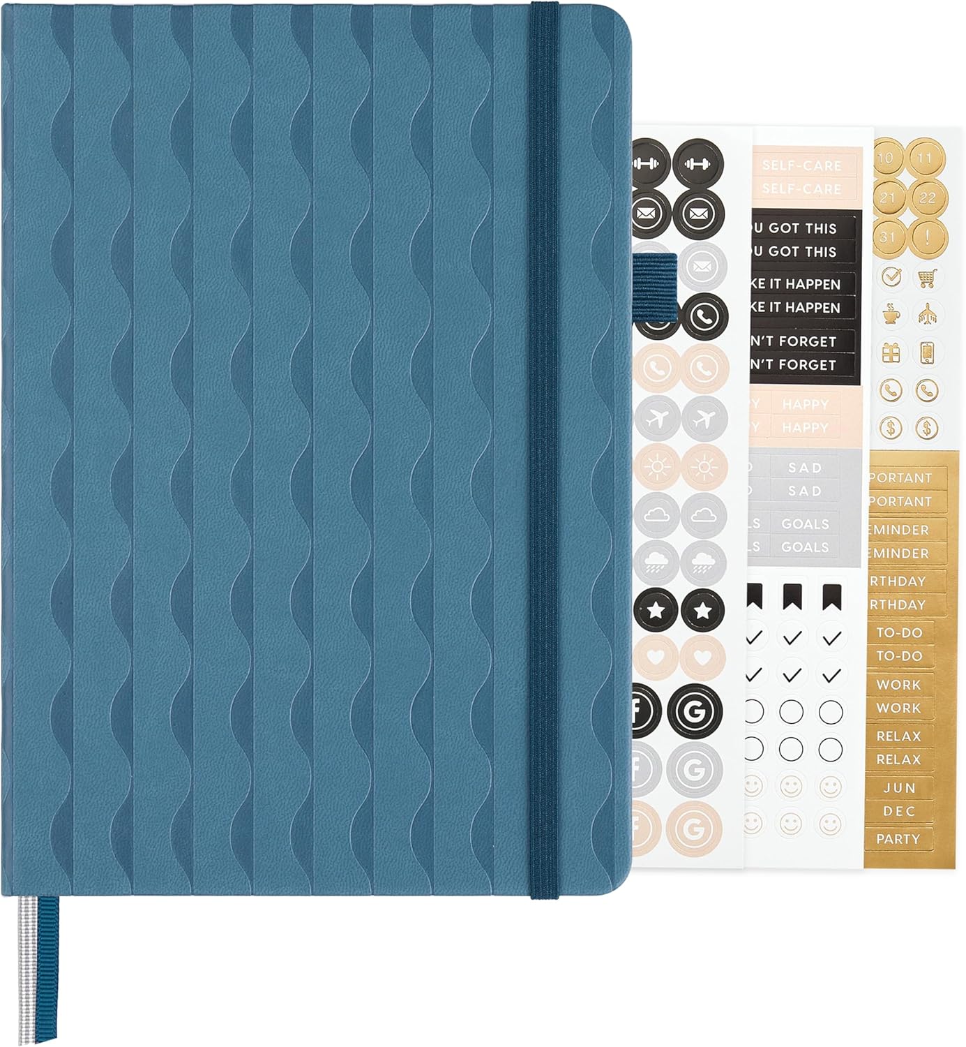 &And Per Se Lined Journal Notebook, 160 Pages, A5 5.7 x 8 inches College Ruled Thick Paper Notebook Journals for Writing, Hardcover Notebooks for Women Men Office School (1 Pack, Green) - Colors B