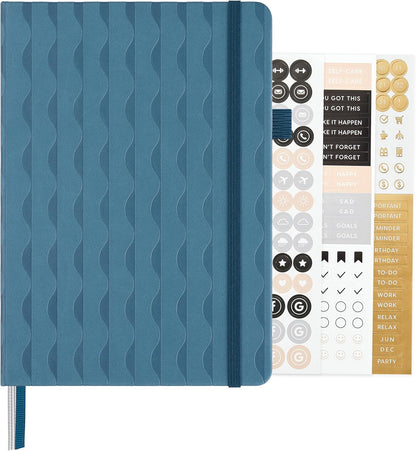 &And Per Se Lined Journal Notebook, 160 Pages, A5 5.7 x 8 inches College Ruled Thick Paper Notebook Journals for Writing, Hardcover Notebooks for Women Men Office School (1 Pack, Green) - Colors B