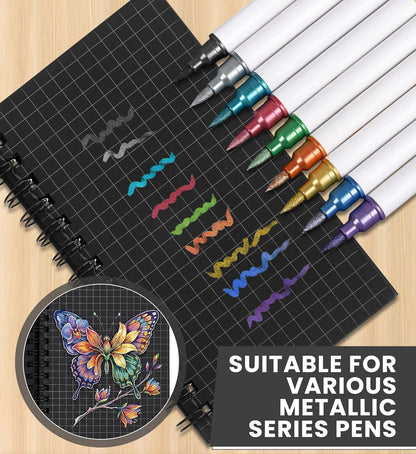 Jutom 6 Pcs Small Graph Paper Pads Notebook Mini Spiral Notebooks Grid Paper 3 x 5 Inch Pocket Notepads 120 Pages Mini Notepads for Office School Work Math Meeting (Black)