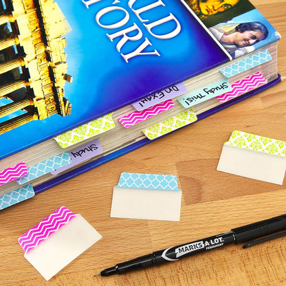 Avery Multiuse Ultra Tabs, 2" x 1.5", 2-Side Writable, Assorted Pastel Dots, 24 Repositionable Tabs (74773)