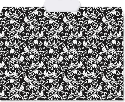 Current Floral Fun File Folders Value Pack - Bulk Set of 24, 6 Pretty Decorative Designs, 1/3 Cut Tabs, Heavy-Duty Paper Stock, Office Supplies for Home & Work, 9-½” x 11-¾” Letter Size