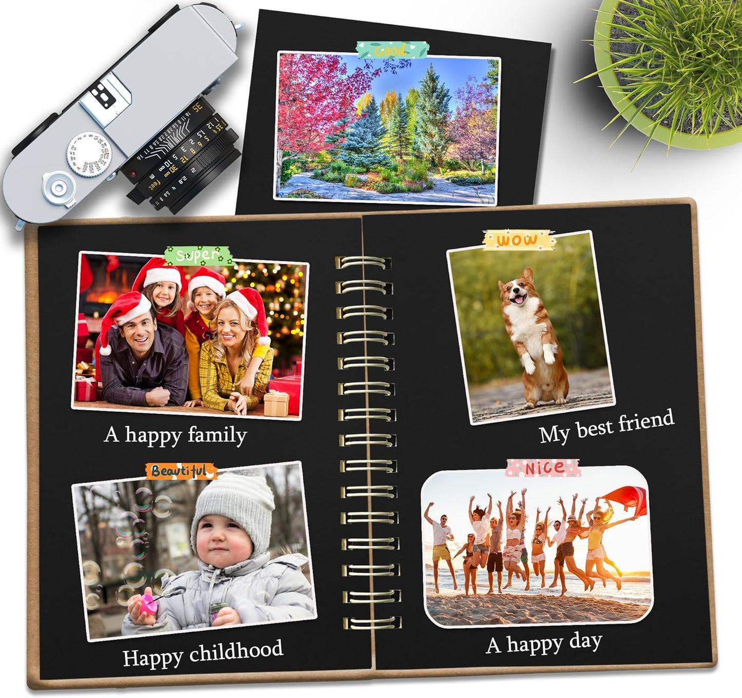 25 Sheets Black Cardstock Paper 8.5'' x 11'', 250gsm/92lb Thick Paper for Scrapbook, Invitations, Printing and DIY Cards