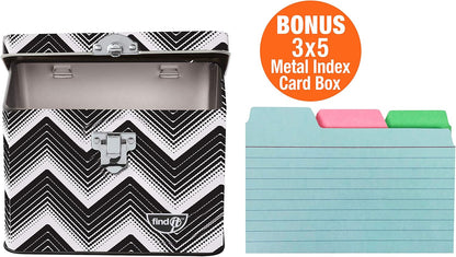 Find It Tabbed Index Cards, 4 x 6 Inches, Assorted Colors, 48-Pack (FT07218)