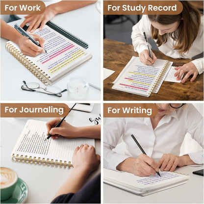 Lined Spiral Notebook Journal for Work, 300 Pages Thick B5 (7.1"x10") College Ruled Journal for Women & Writing, Hardcover Notebook for Note Taking, Perfect for Office Home School Supplies, Purple
