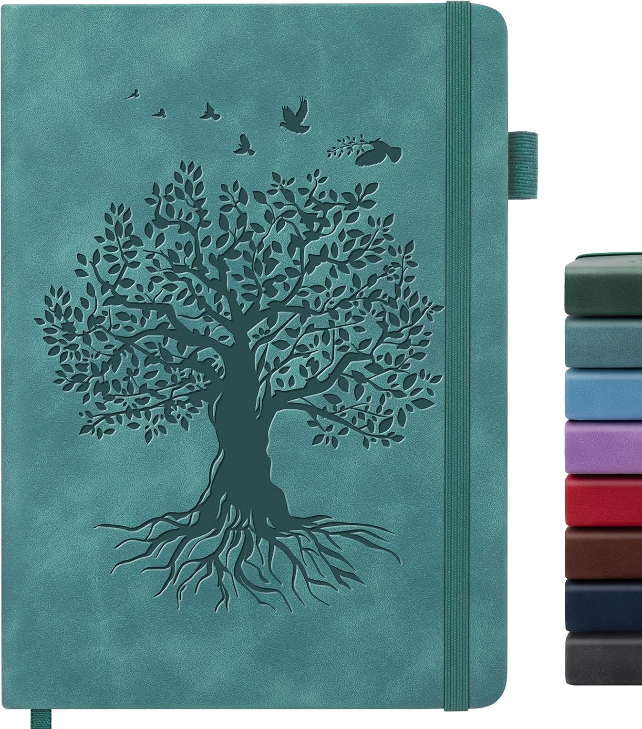 Lined Journal Notebook for Women Men, A5 Hardcover Leather Journals for Writing, 200 Pages Thick Paper, Daily Journal Notebook for Work, School, Note Taking, Business, Travel, College Ruled