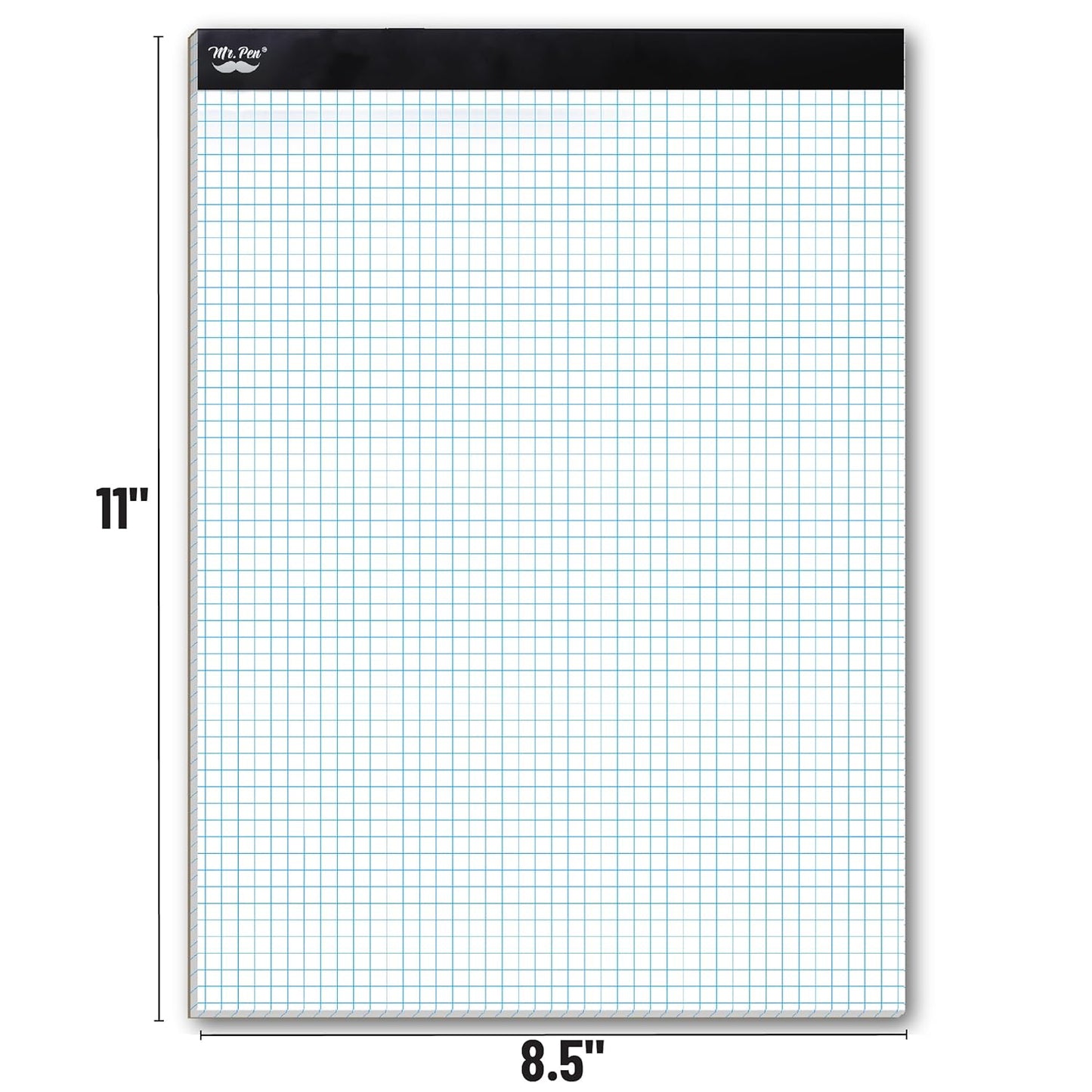 Mr. Pen- Graph Paper Pad, 8.5x11 Inches, 4x4 (4 Squares per Inch), 55 Sheets, Ideal for Math, Graphing and Sketching, Grid Paper for Students, Engineers, Artists