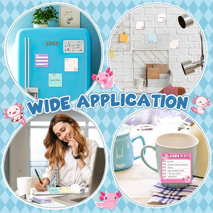 9 Pads Wildflower Sticky Notes 3x3 Inch Cute Self Stick Notepads Notes Adhesive Memo Pad Office Decor Gifts for Students School Teacher Meeting Office Supplies