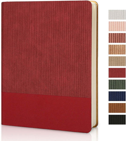 Lined Journal Notebook for Work College Ruled Note Book 5.79"x8.27"A5 PU Leather Daily Journaling 216 Pages for Women Men Writing Home School Supplies Business (Dark Green)