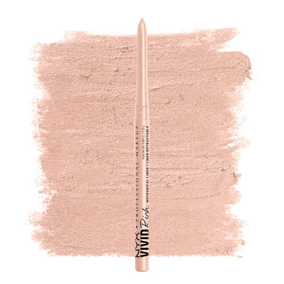 NYX PROFESSIONAL MAKEUP Vivid Rich Mechanical Eye Pencil, Vivid Rich Mechanical, Creamy Retractable Eyeliner - Smokin Topaz, Brown Eyeliner