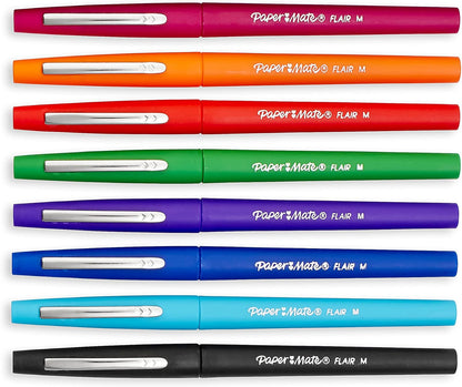 Paper Mate Flair Felt Tip Pens, Medium Point (0.7mm), Limited Edition Candy Pop Pack, 6 Count