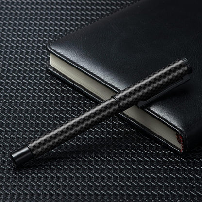 Hongdian Matte Black Forest Rollerball Pen with Schmidt Black Ink Refill, Classic Design with Metal Case for Business Signature