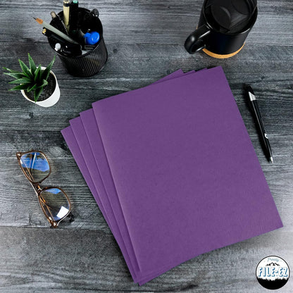 FILE-EZ Two-Pocket Folders, Navy Dark Blue, 25-Pack, Textured Paper, Letter Size (EZ-32523)